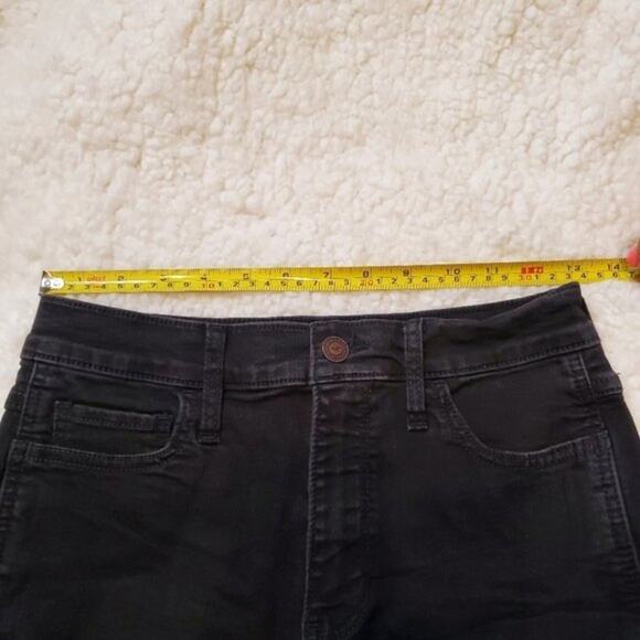 Hollister High Rise Short Shorts Black Denim Women's Size 5 / 27 - Picture 10 of 13